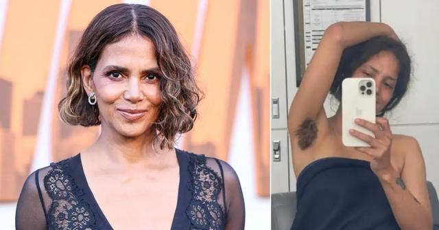 Halle Berry Goes Topless While Showing Off Her Fake Armpit Hair: Photo