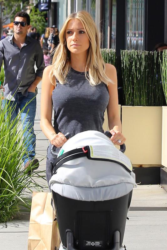 Kristin Cavallari steps out with daughter Saylor James for a stroll around Town