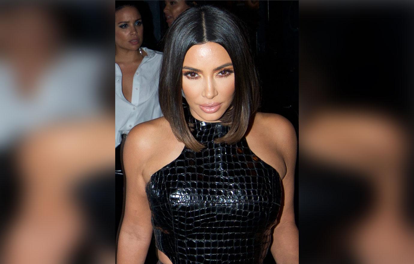 Kim Kardashian and Kanye West Dine At Cheesecake Factory