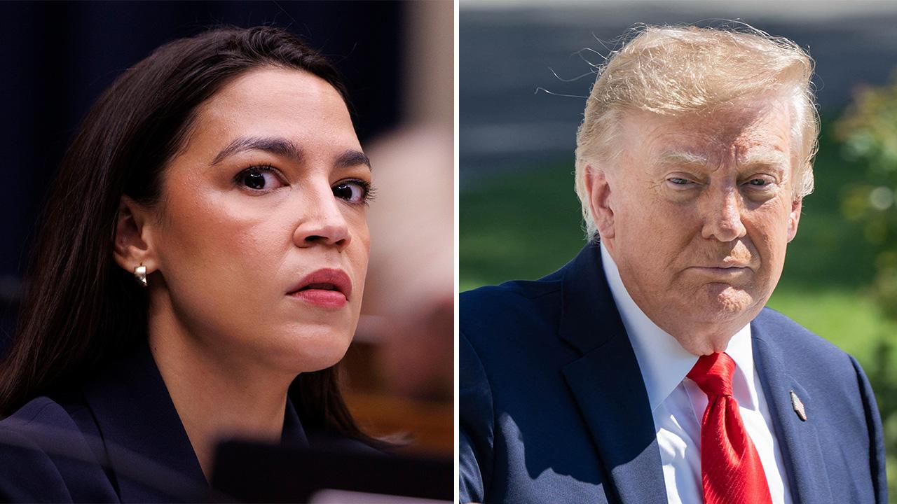 Image of AOC has been ramping up her attacks on the POTUS while on the campaign trail.