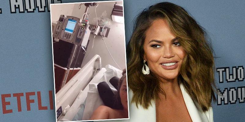 Pregnant Chrissy Teigen Shares Scary Health Updtate: Huge Blood Clot