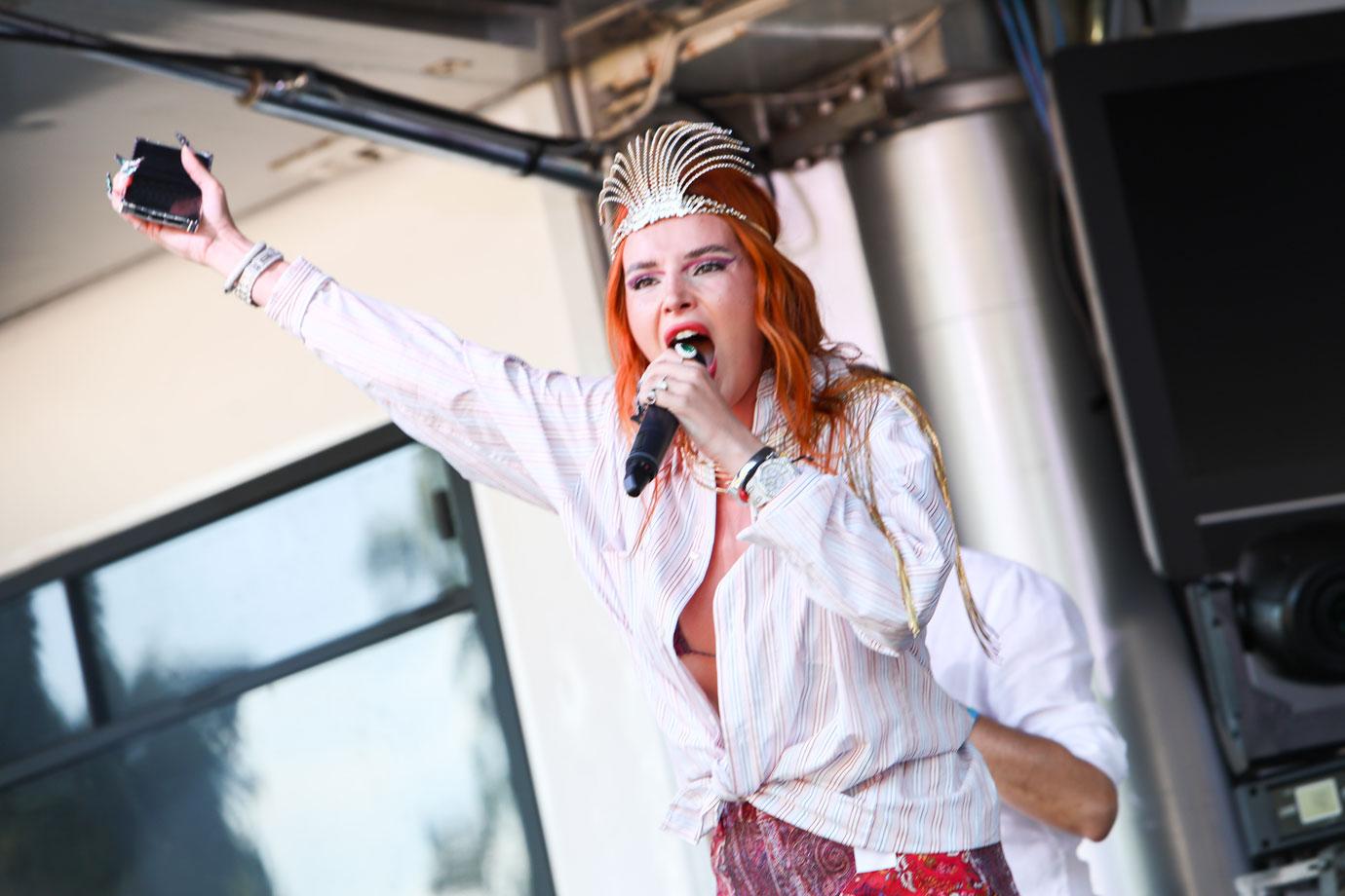 bella thorne benjamin mascolo attend pride milano event