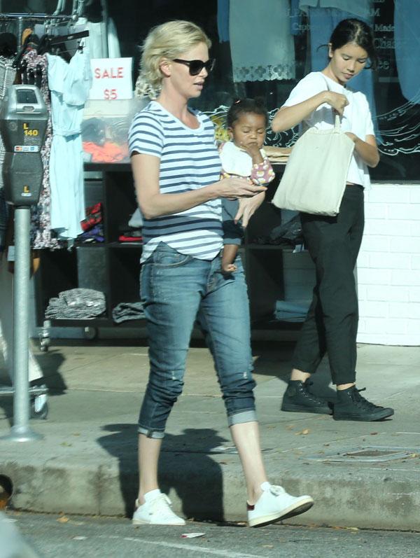 Charlize theron kids ice cream