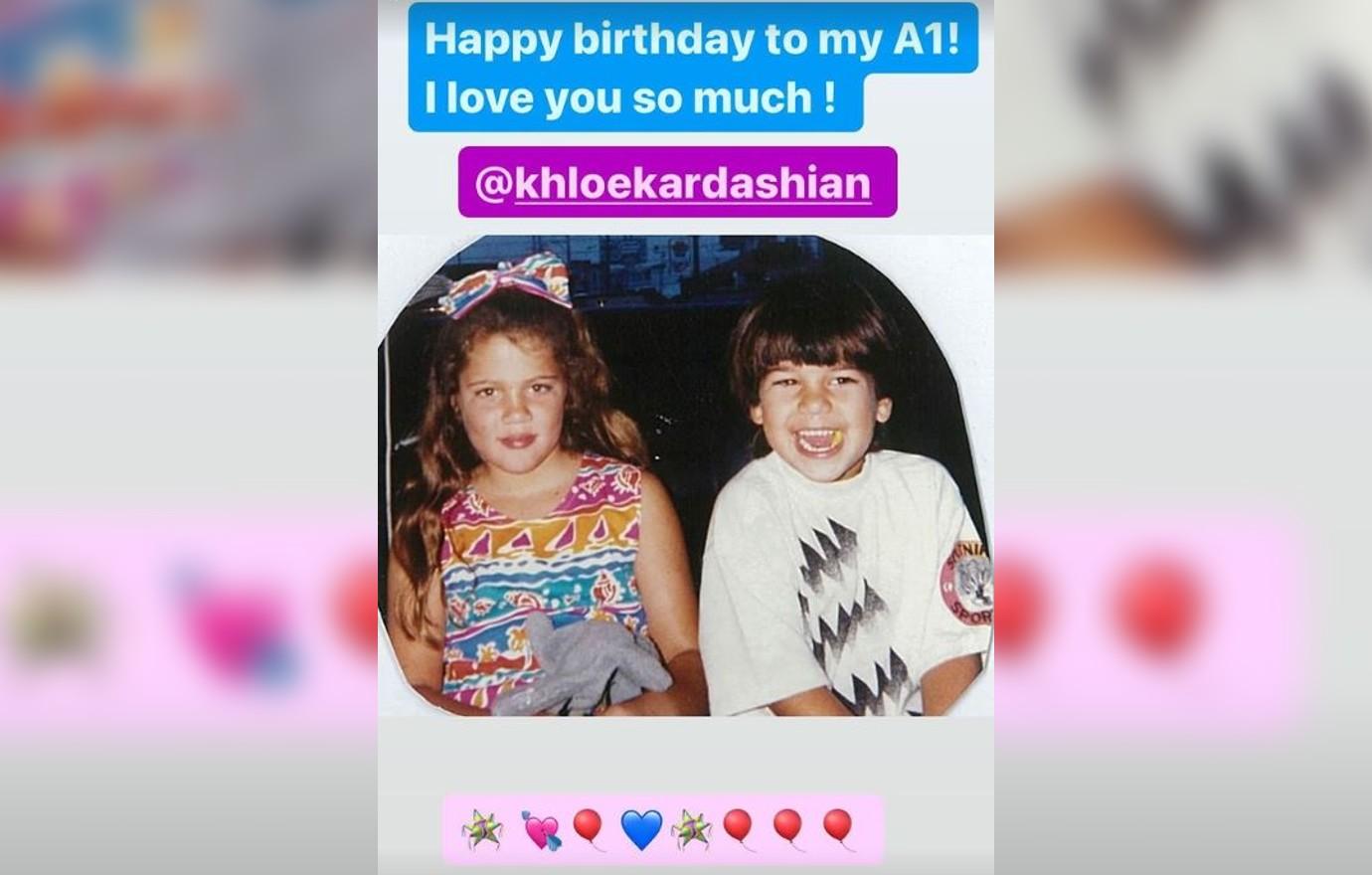 rob kardashian rare appearance khloe th birthday party