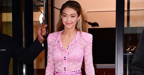 Gigi hadid pink dress pics feature