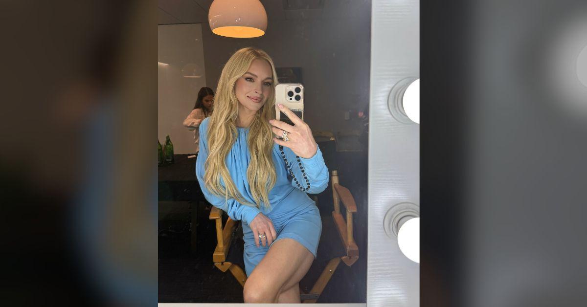 lindsay lohan glows freakier friday press tour alleged facelift photos