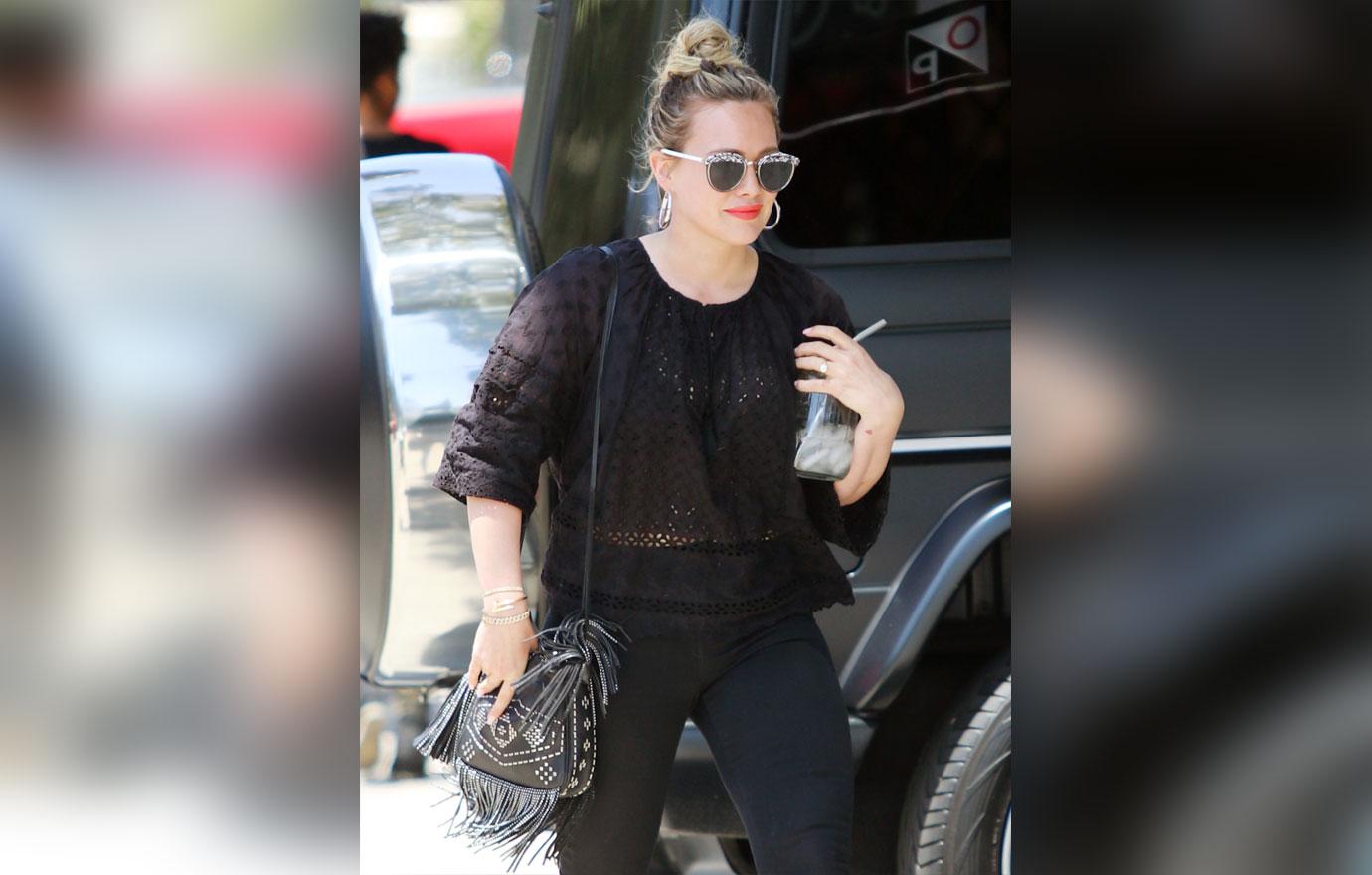 hilary duff sheer blouse