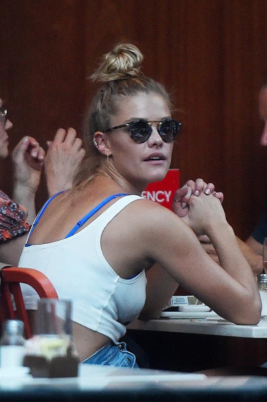 *EXCLUSIVE* Nina Agdal gets dinner with a mystery man and new puppy Daisy