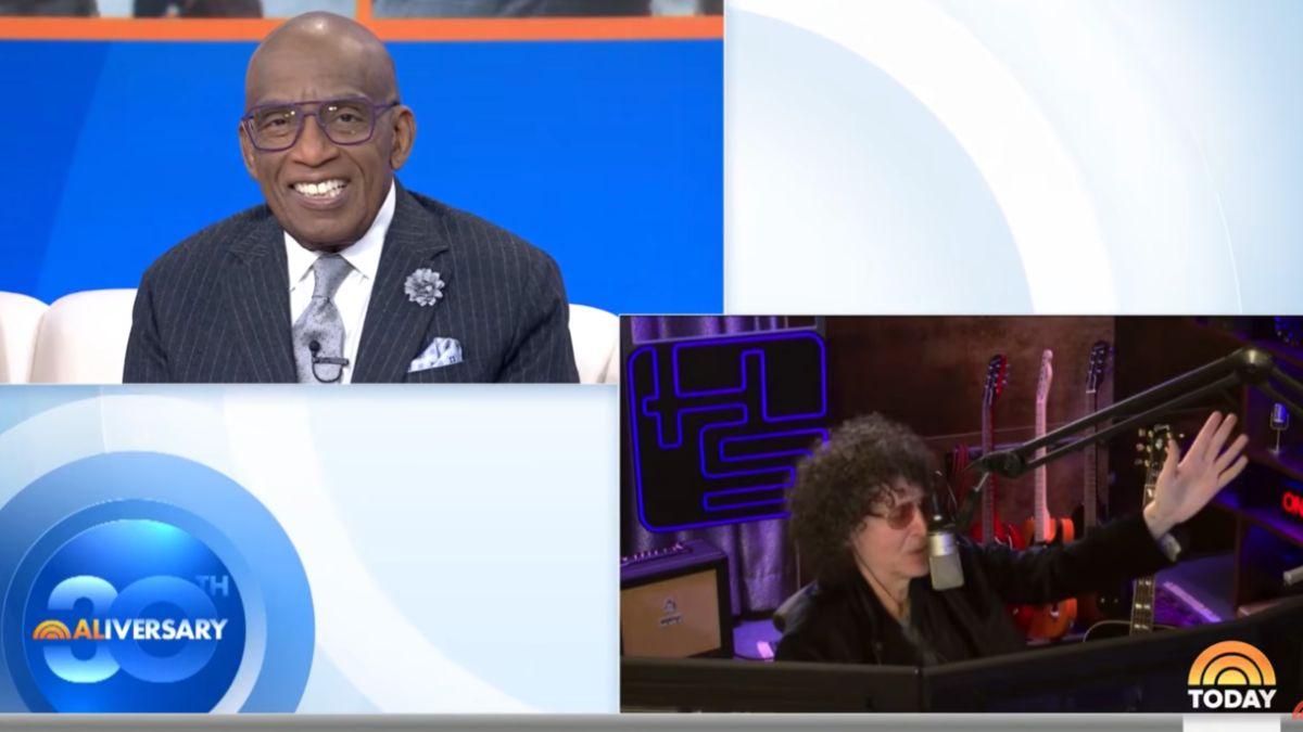 image of Howard Stern called in to 'Today' to celebrate Al Roker's 30-year milestone.