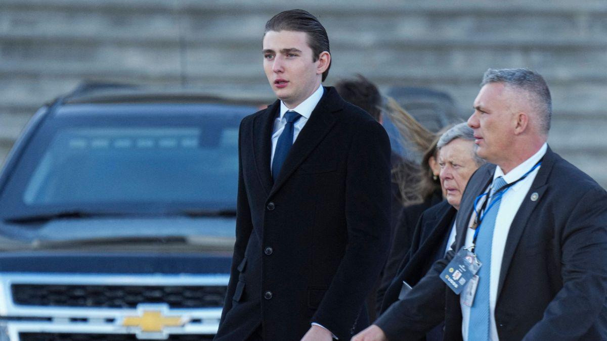 Image of Melania Trump is fiercely protective of her only son.