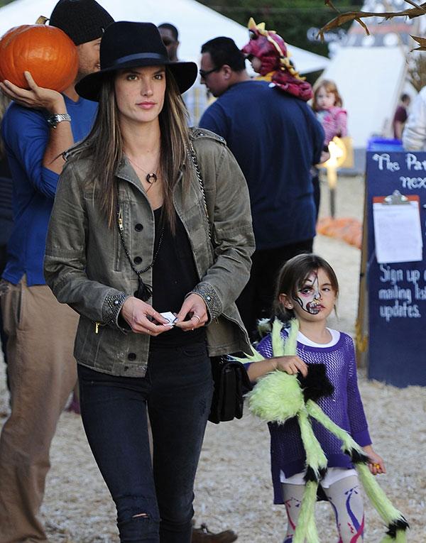 Alessandra Ambrosio Pumpkin Patch