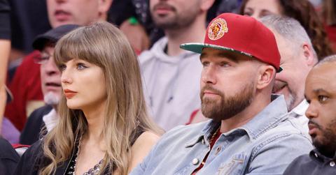 Photo of Taylor Swift and Travis Kelce.