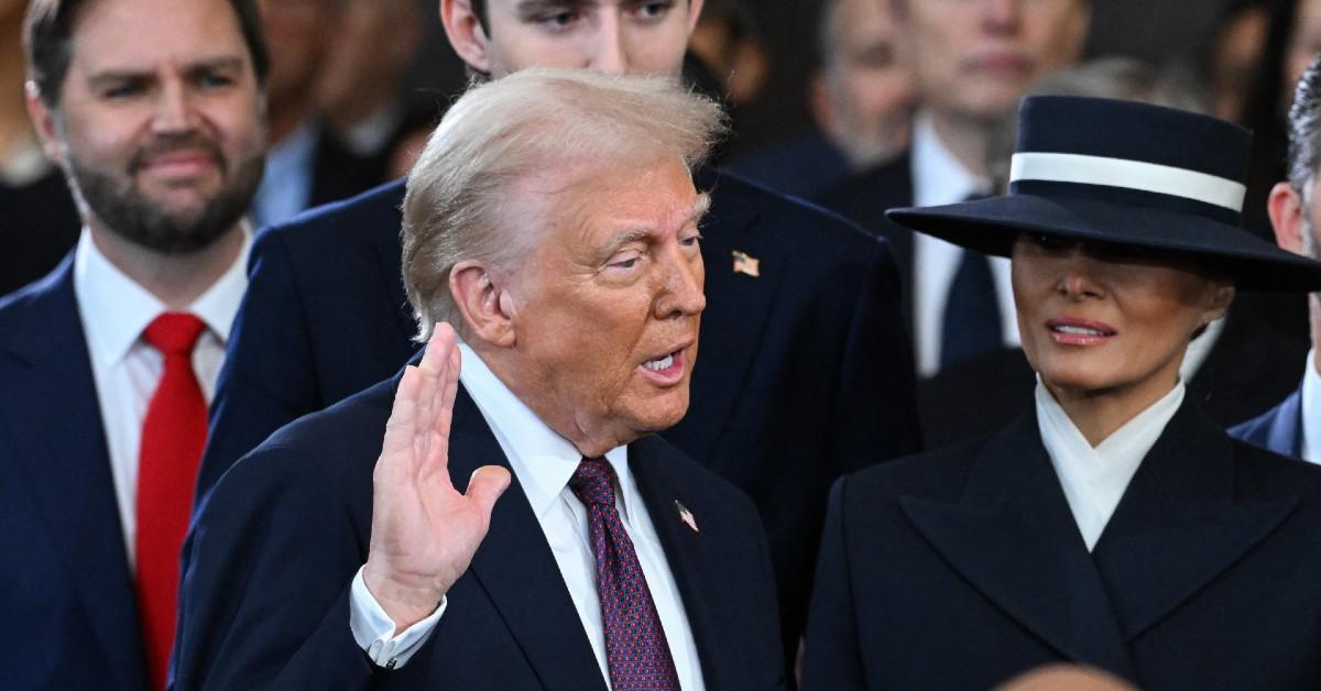 donald trump sworn in president inauguration