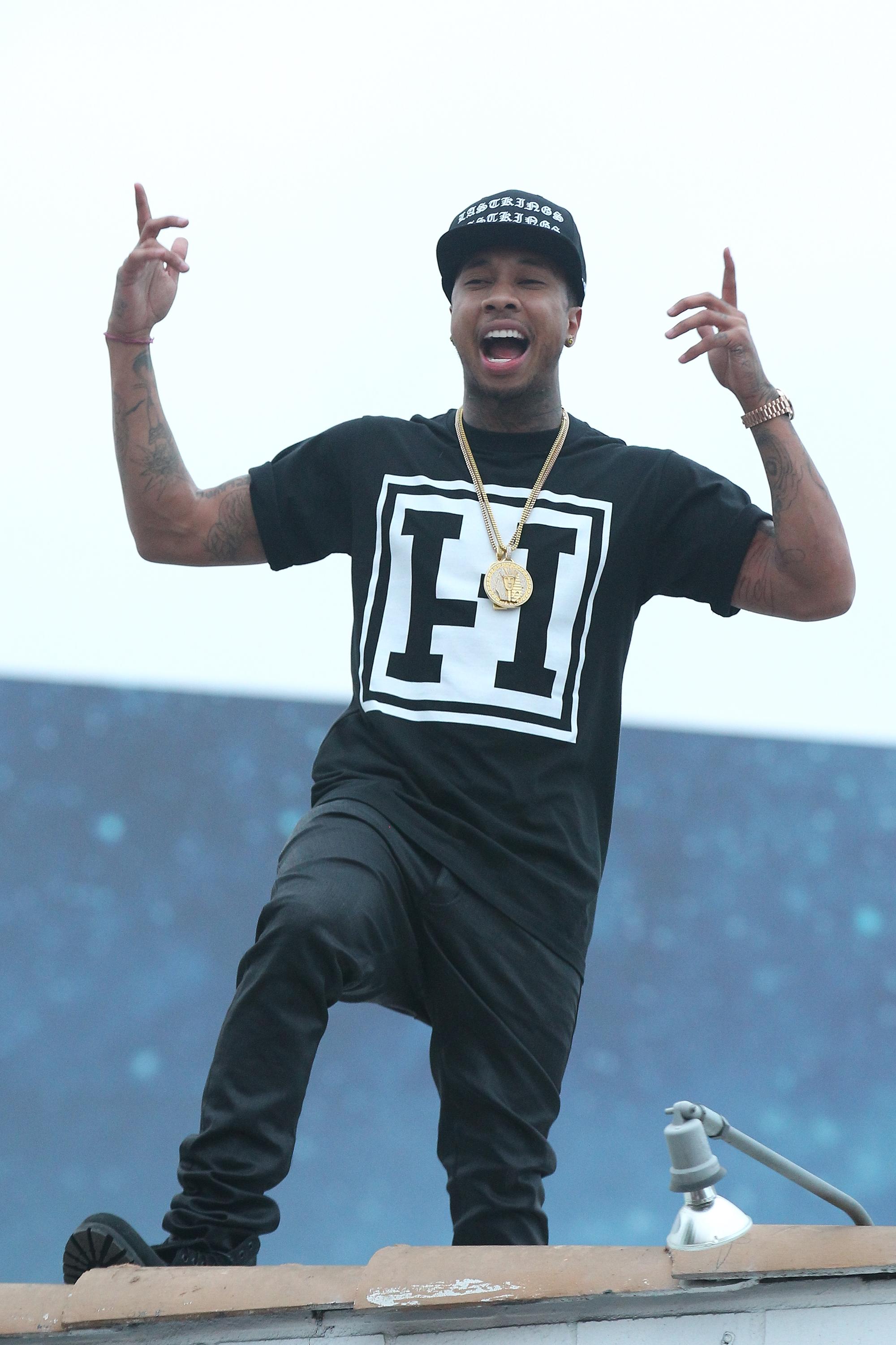 Tyga&#8217;s music video shoot was shut down by LAPD at his Melrose store Last Kings in West Hollywood