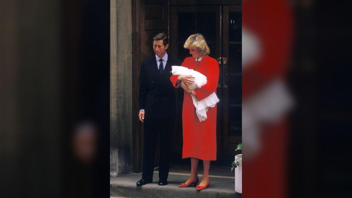 Image of Prince Charles and Princess Diana separated in 1992.