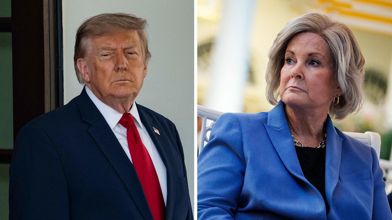 Image of Donald Trump appeared to ignore Susie Wiles' press secretary preference.