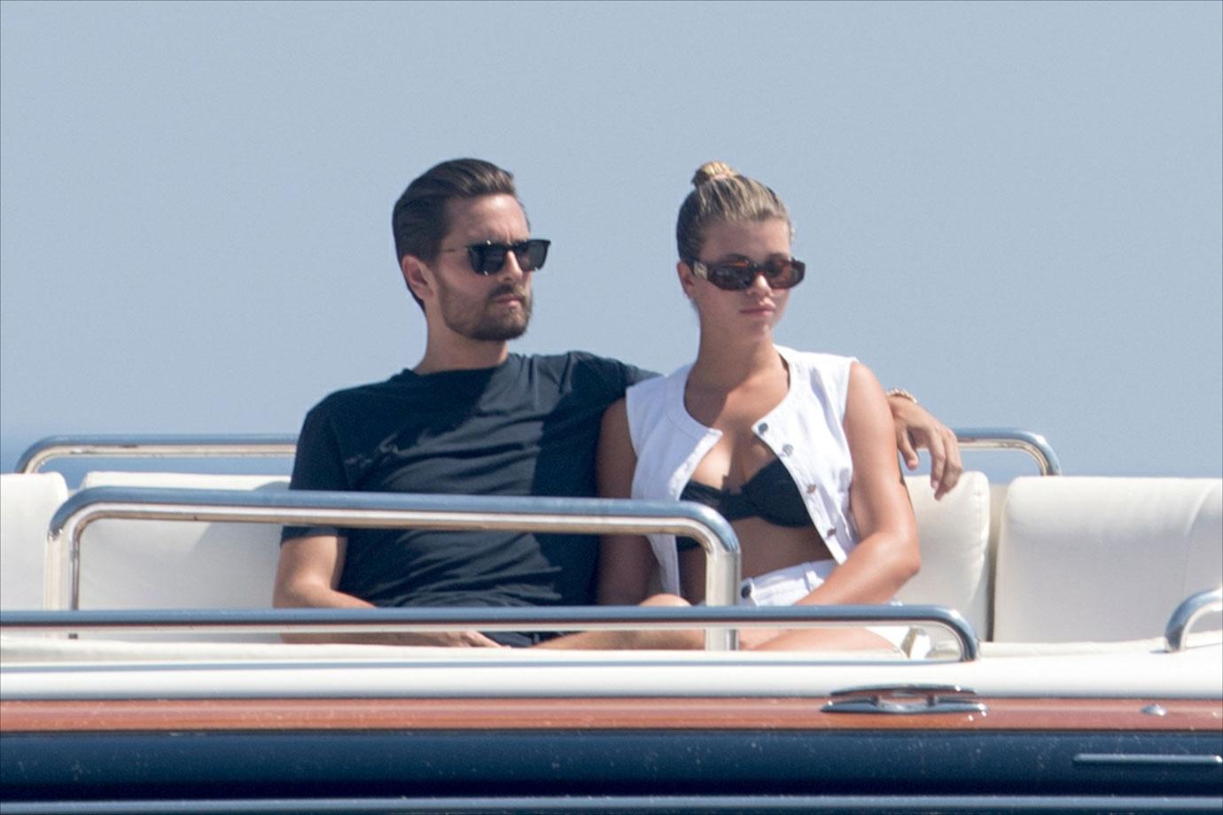 Scott Disick and Sofia Richie On Yacht