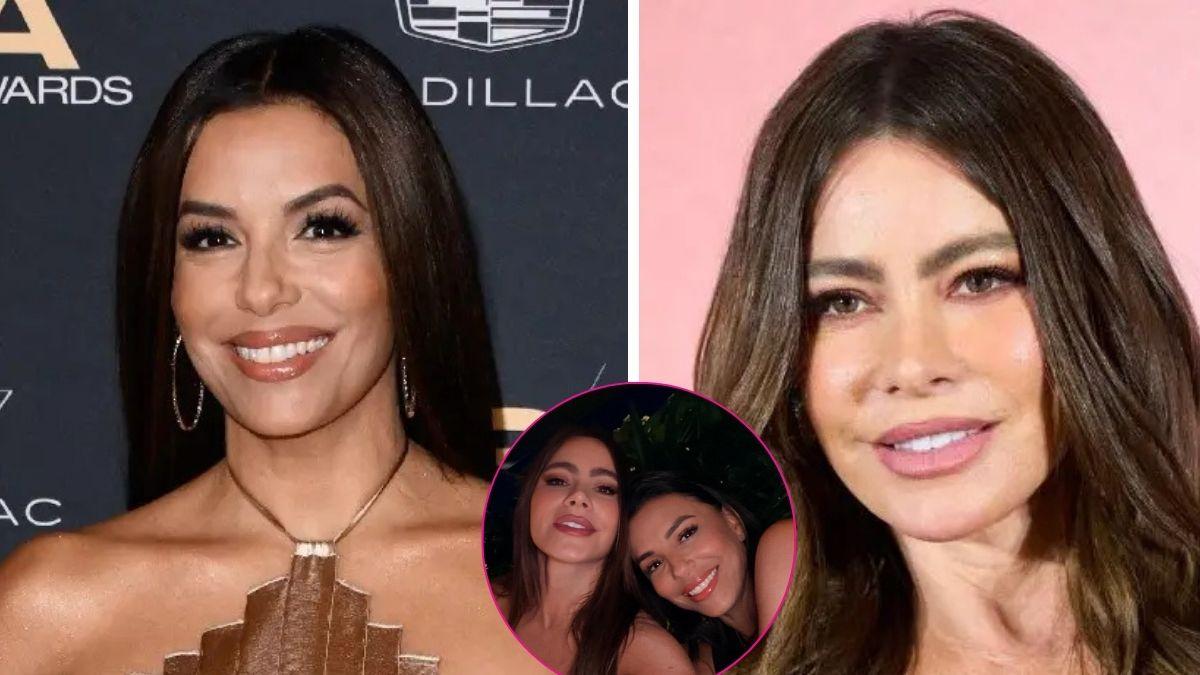 Composite photo of Sofia Vergara and Eva Longoria