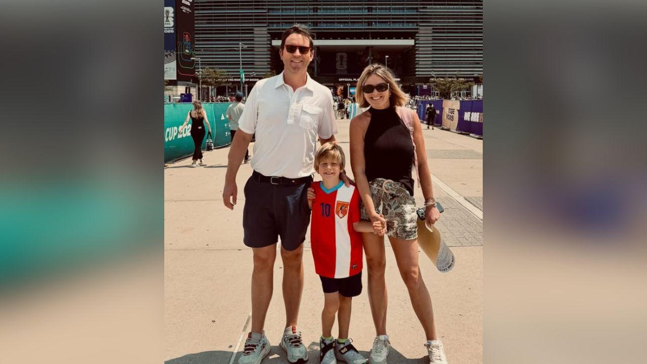 image of Jenna Bush Hager also revealed that her six-year-old son, Hal Hager, had asked her not to cheer so loudly during his flag football games.