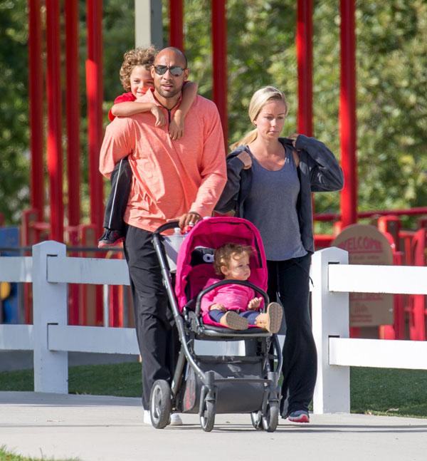 Kendra wilkinson hank baskett park outing2