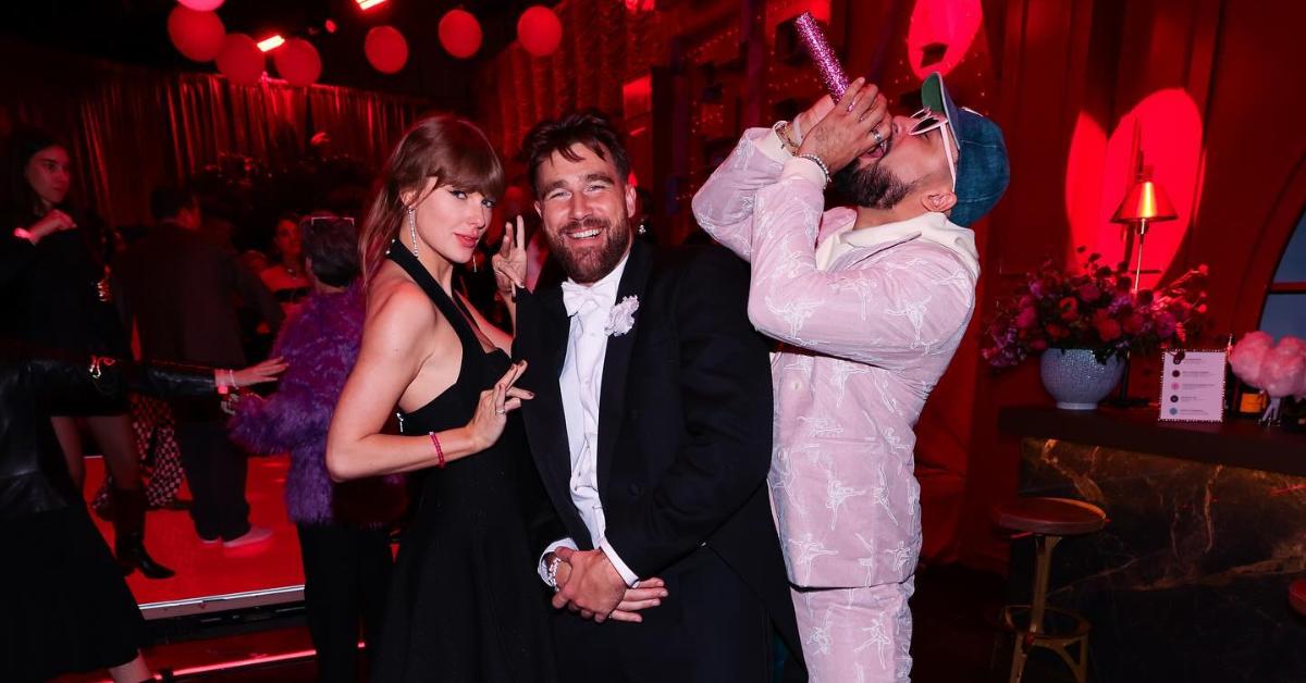 travis kelce surprises taylor swift eras tour themed party photos