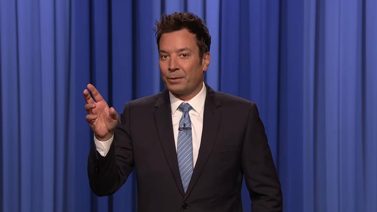 Image of Jimmy Fallon later turned the president’s reported approval rating into a Kash Patel joke.