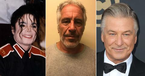 Photos of Michael Jackson, Jeffrey Epstein and Alec Baldwin.