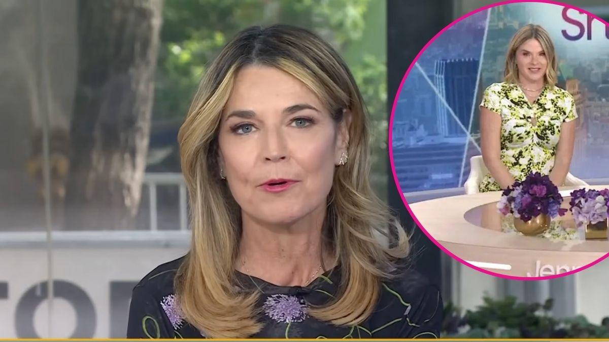 image and inset of savannah Guthrie and Jenna bush hager 
