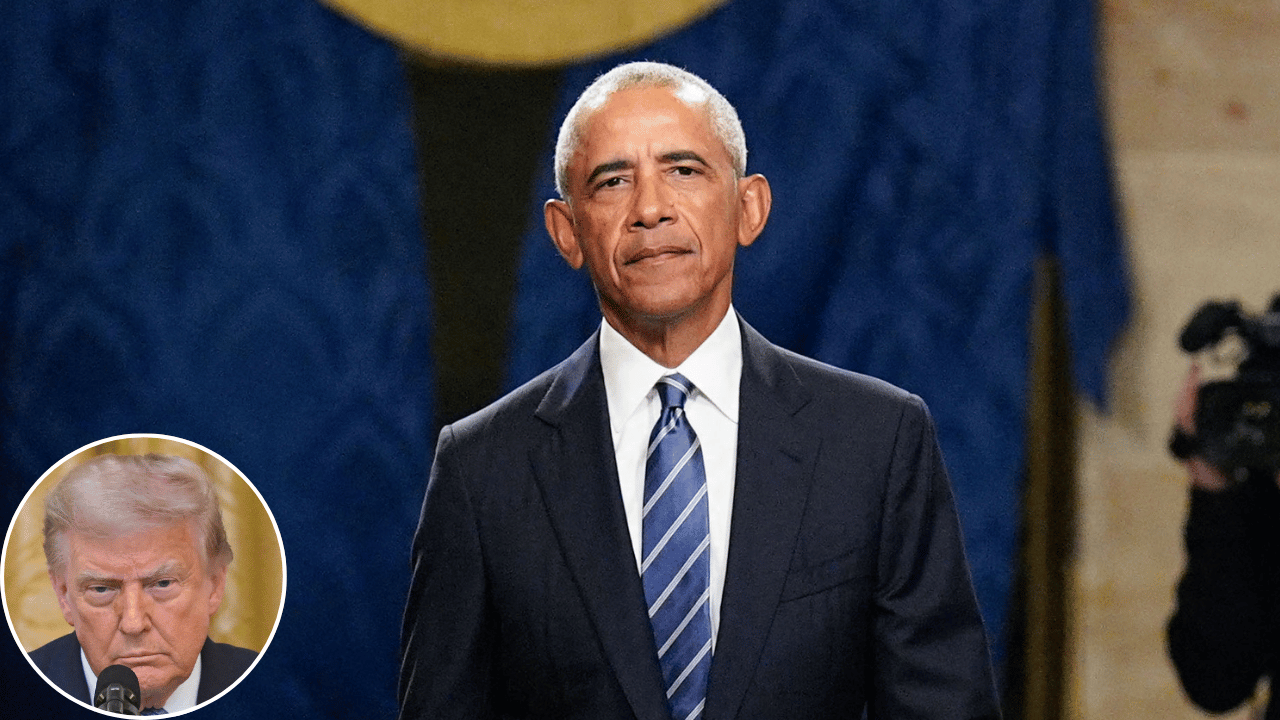 Image of Barack Obama claimed Donald Trump acts different to his face than online.