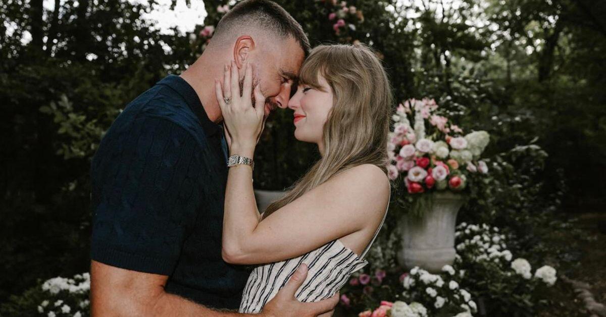 Photo of Travis Kelce and Taylor Swift