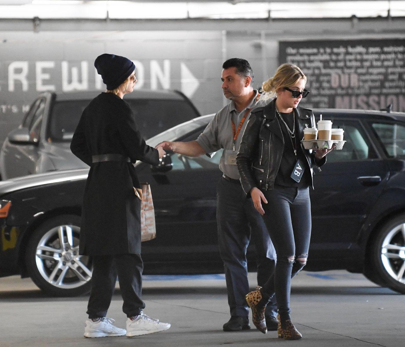 EXCLUSIVE: Cara Delevingne and Ashley Benson grab breakfast together at Erewhon