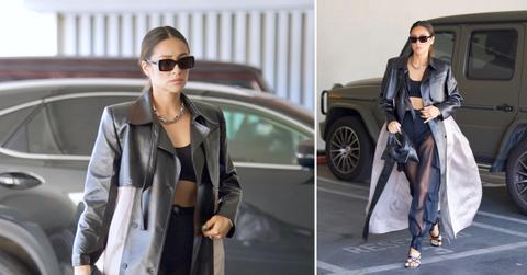 stylish shay mitchell heading to meeting in beverly hills