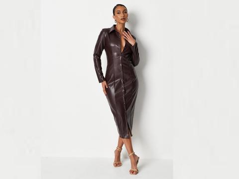 missguided kim kardashian fendi skims collab leather dress shop