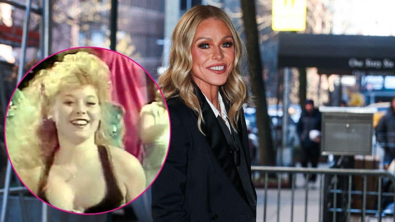 Split photo of Kelly Ripa