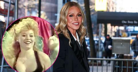 Split photo of Kelly Ripa