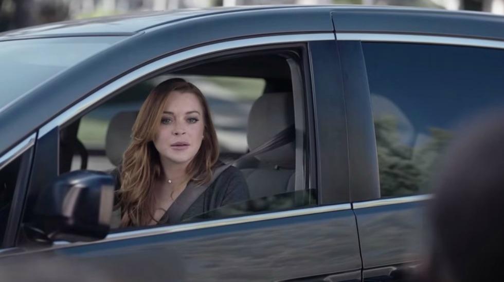 Lindsay Lohan Makes Fun Of Her Reckless Driving In Esurance Super Bowl Ad Watch The Commercial