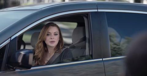 Lindsay lohan super bowl esurance commercial pp