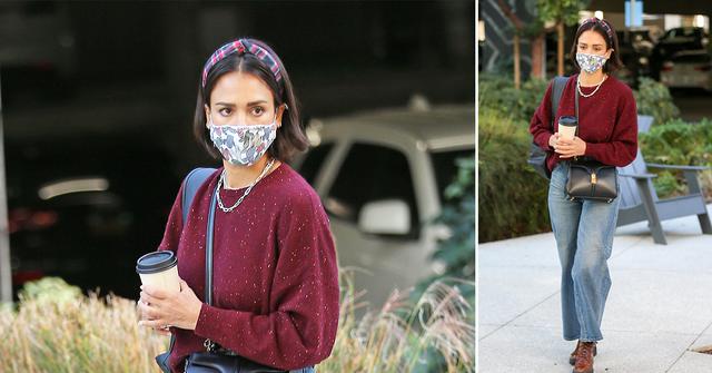 jessica alba out and about