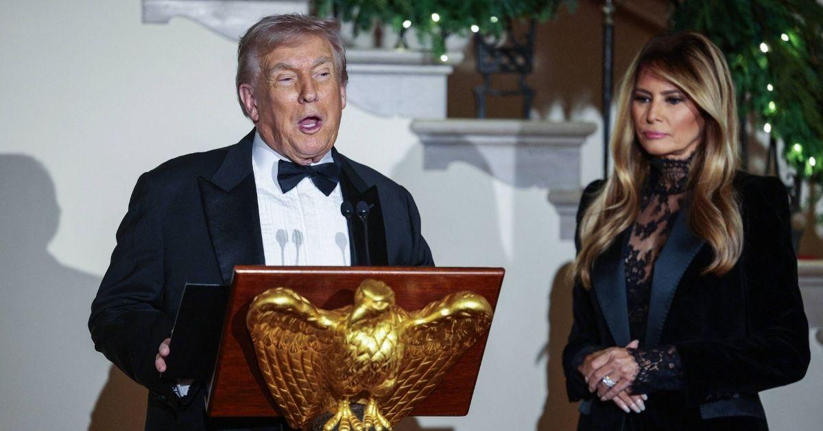 Photo of Donald Trump and Melania Trump attended the Congressional Ball on December 11.