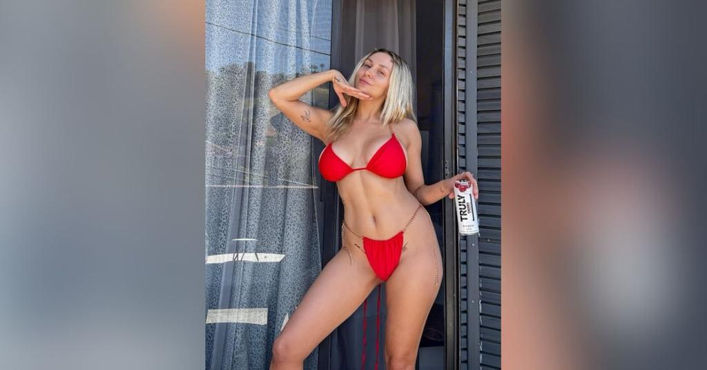 Courtney Stodden Nearly Spills Out Of Skimpy Red Bikini: Photos