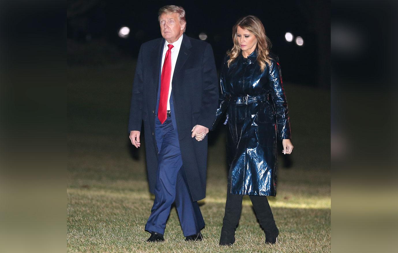 Melania Trump's skin-colored leather pants cause confusion