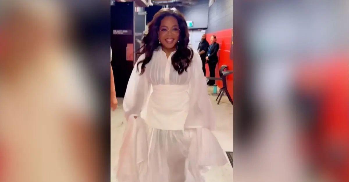 image of Oprah Winfrey has been showing off her weight loss for months.