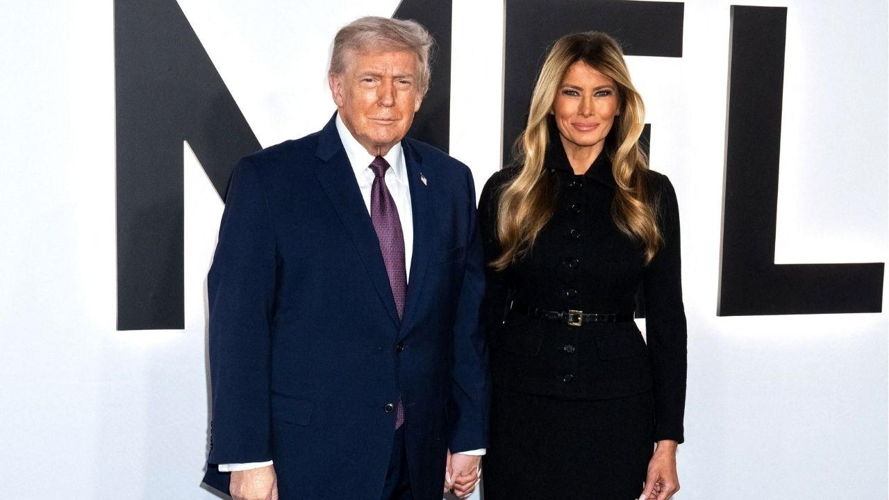 Image of Melania Trump was noticeably absent from a White House education event after appearing alongside Donald Trump at the Freedom 250 Grand Prix over the weekend.