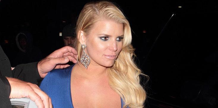 Jessica Simpson Fuels Breast Implant Rumors In Cleavage-Baring Dress