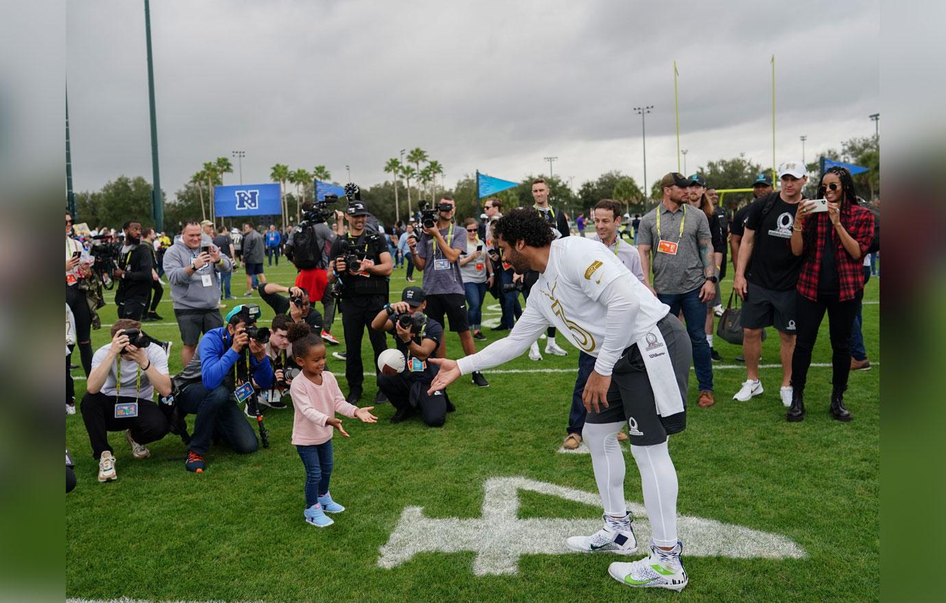 Ciara & Son Future Support Russell Wilson At His Football Practice