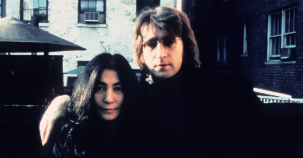 Image of Yoko Ono and John Lennon met at an art exhibit.