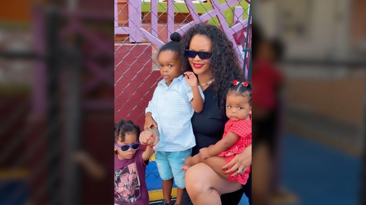 Image of the two parents keep their children out of the spotlight.