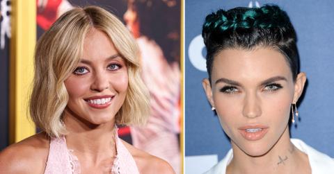 Split photo of Sydney Sweeney and Ruby Rose.