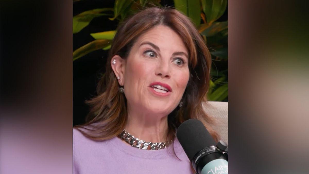 Photo of Lena Dunham and Monica Lewinsky joked about a NSFW act during the actress' interview.