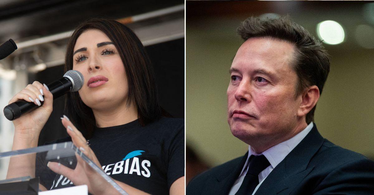 Composite photo of Laura Loomer and Elon Musk